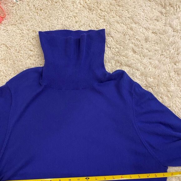 Ted Baker London Aavvaa Knitted Dress W/Ruched Side Detail, Blue. Size 5, US 12 - Picture 11 of 16